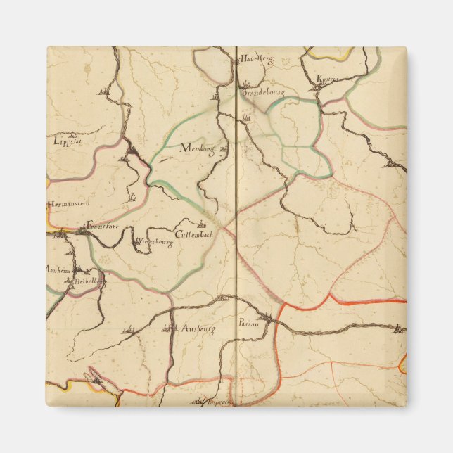 Tysklanda floder och dalgångar magnet (Framsidan)