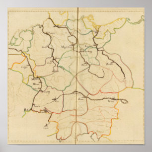 Tysklanda floder och dalgångar poster