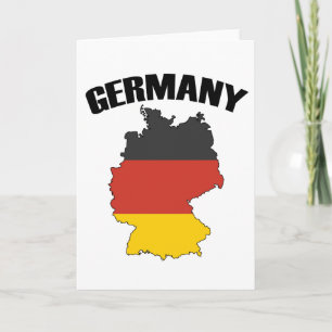 Tysklanda Karta - tyska Flagga - Deutschland Trave Kort
