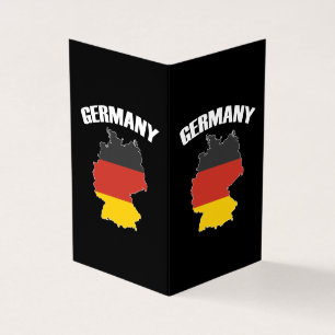 Tysklanda Karta - tyska Flagga - Deutschland Trave Kort