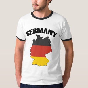 Tysklanda Karta - tyska Flagga - Deutschland Trave T Shirt
