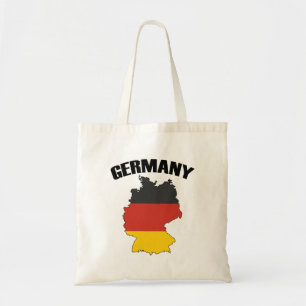 Tysklanda Karta - tyska Flagga - Deutschland Trave Tygkasse