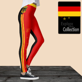 Tysklanda mode, tyska Flagga/idrott Leggings