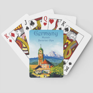 Tysklanda Münchens bayerska Alpernor Resekort Casinokort