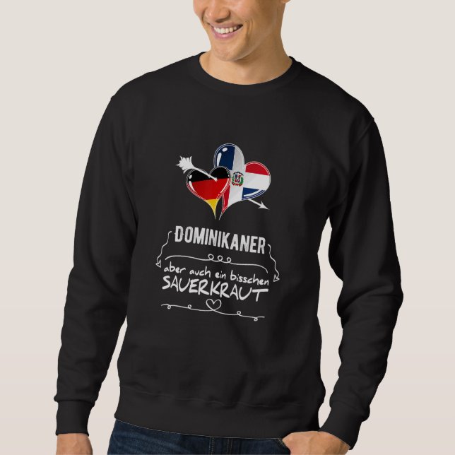 Tysklanda och Dominikanska republiken Lång Ärmad Tröja (Framsida)