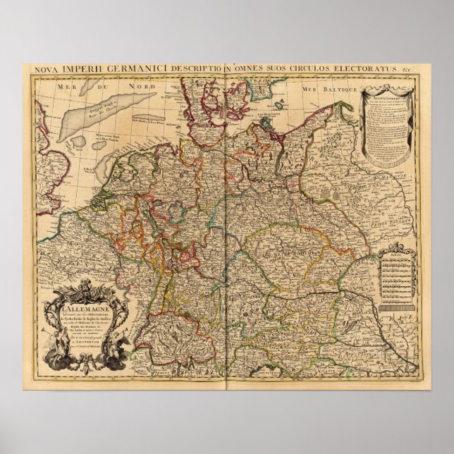 Tysklanda och Österrike Poster (Framsidan)