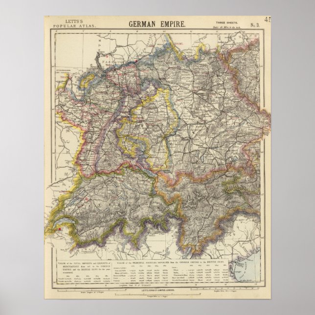 Tysklanda och Schweiz Poster (Framsidan)