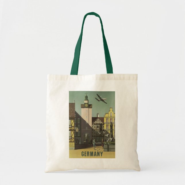 TYSKLANDA påsar i Vintage resor Tygkasse (Framsidan)