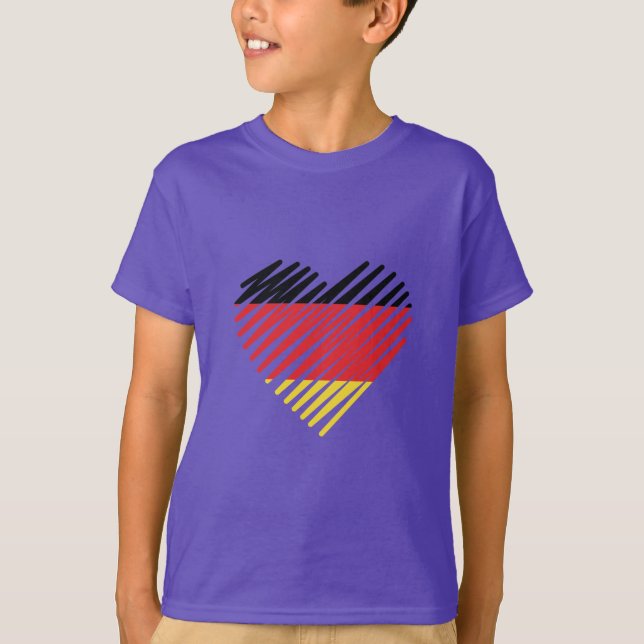 Tysklanda Pridet kärlek T Shirt (Framsida)