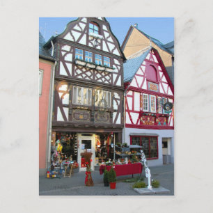 Tysklanda, Rheinland, Rhens, halvfärdiga hus 7 Vykort