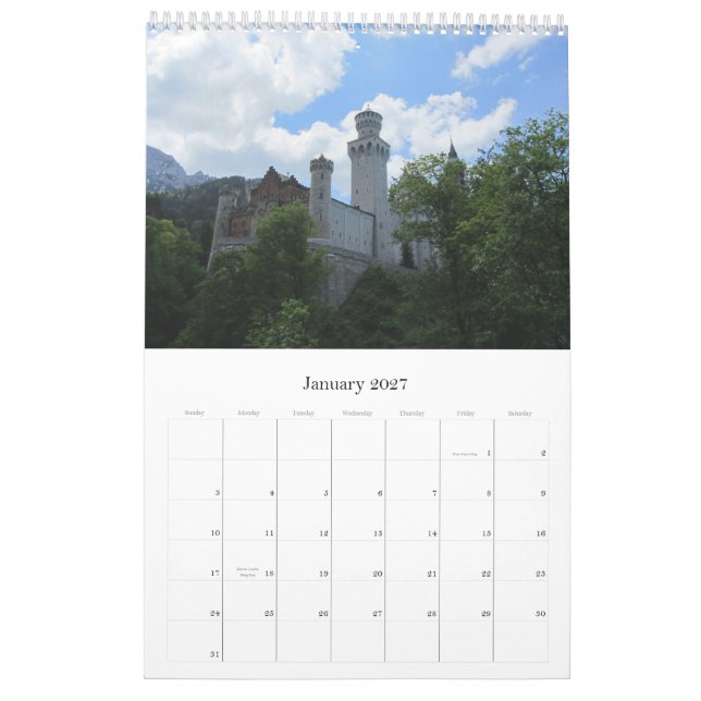 Tysklanda slott 2013 kalender (Jan 2027)