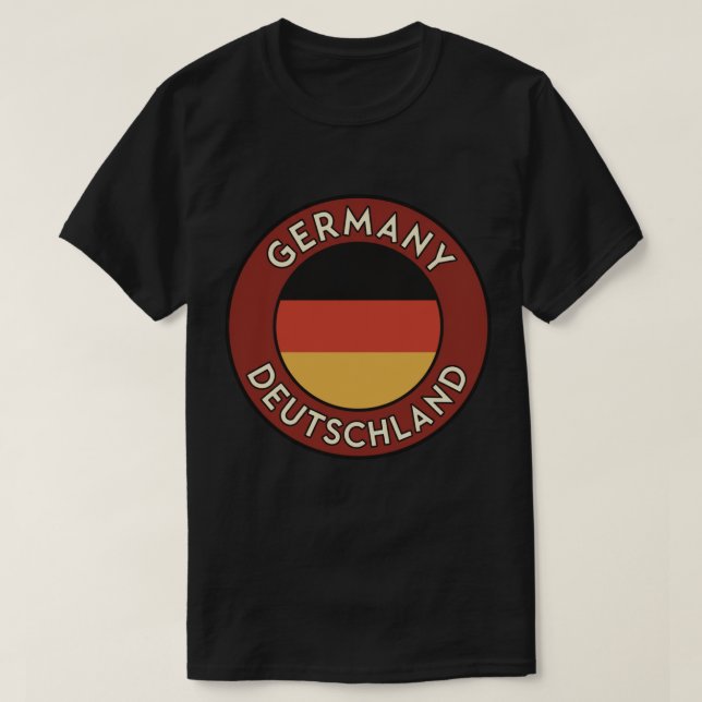 Tysklanda, tyska t shirt (Design framsida)