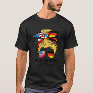 Tysklanda USA flagga-nederländska, tyska och ameri T Shirt