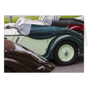 Tysklandare, Bayern-Bavaria, München. BMW Welt Car Hälsningskort