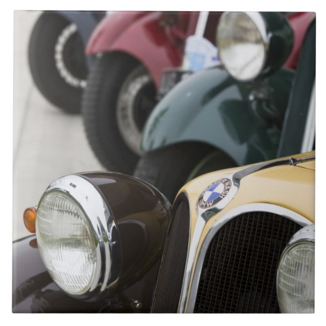 Tysklandare, Bayern-Bavaria, München. BMW Welt Car Kakelplatta (Framsidan)