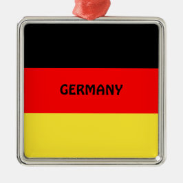 Tysklandare:Flagga av Tysklandare Julgransprydnad Metall