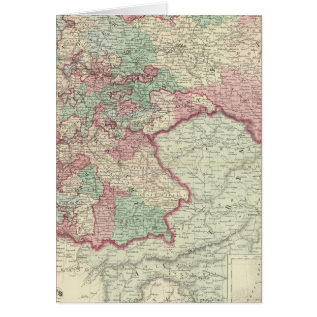 Tysklandare imperium hälsningskort (Framsidan)