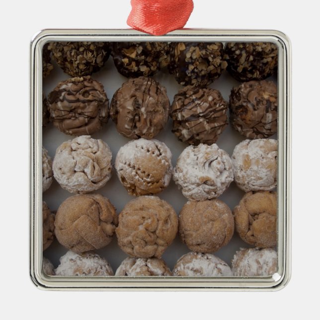 Tysklandare, Rothenburg. Typiskt Rothenburg 2 Julgransprydnad Metall (Framsidan)