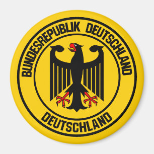 Tysklandare runda emblem magnet