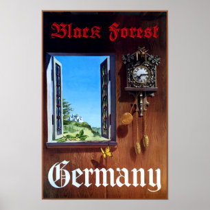 Tysklandet den svart skogen reser affischen poster