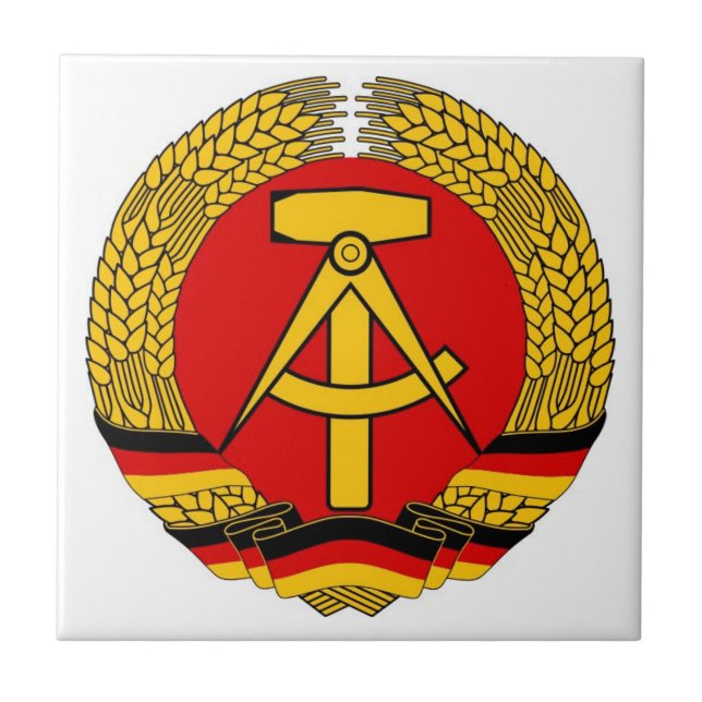 Tysklandet keramiska East Germany belägger med Kakelplatta (Framsidan)