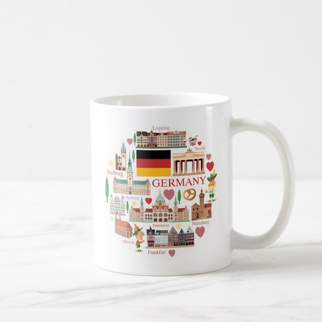 Tysklandet reser symboler kaffemugg (Höger)