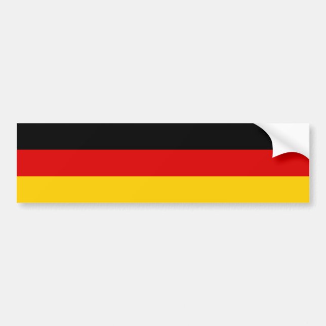 Tysklands flagga (Deutschland) Bildekal (Framsidan)
