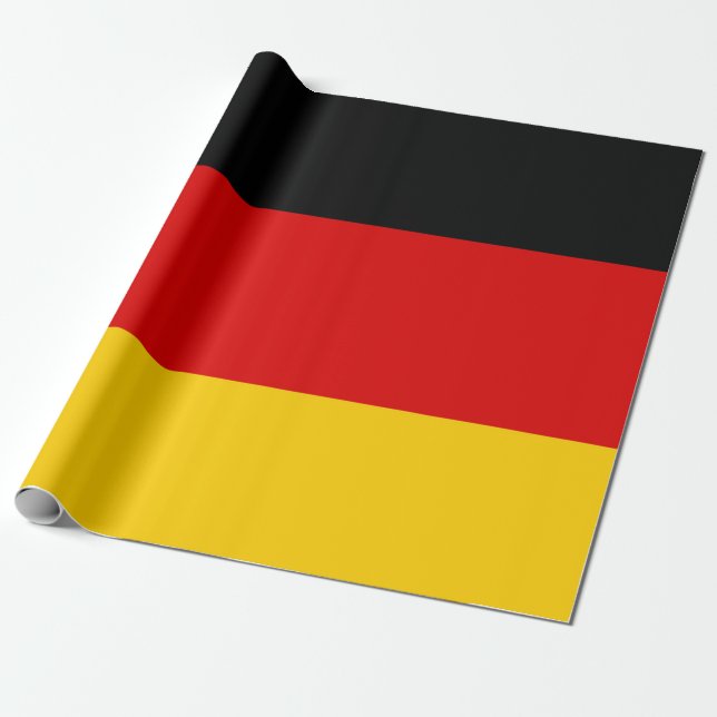 Tysklands flagga (Deutschland) Presentpapper (Utrullad)