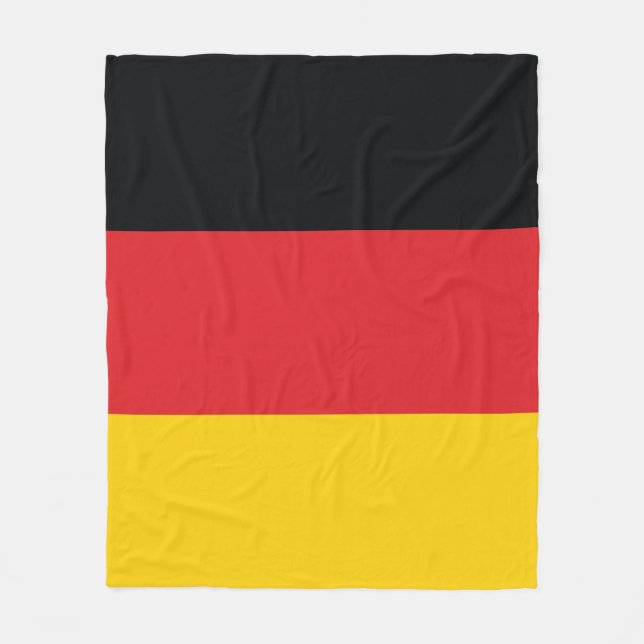 Tysklands flagga fleecefilt (Framsidan)