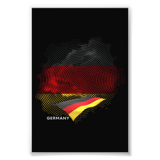 Tysklands flagga fototryck (Framsidan)