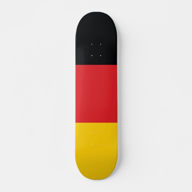 Tysklands flagga mini skateboard bräda 18,5 cm (Framsida)