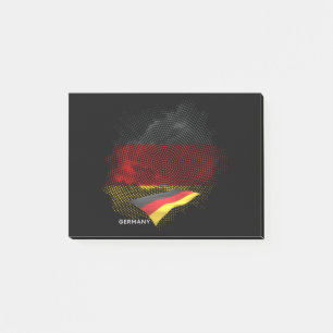 Tysklands flagga post-it block
