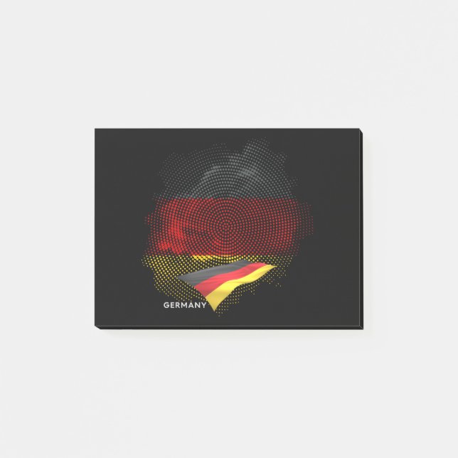 Tysklands flagga post-it block (Framsida)