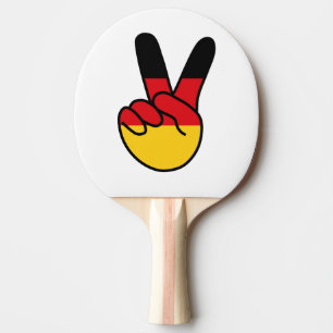 Tysklands Flagga V-tecken Pingisracket