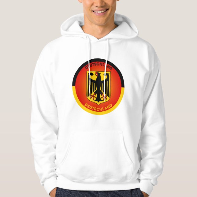 Tysklands statsvapen cirkelform hoodie (Framsida)