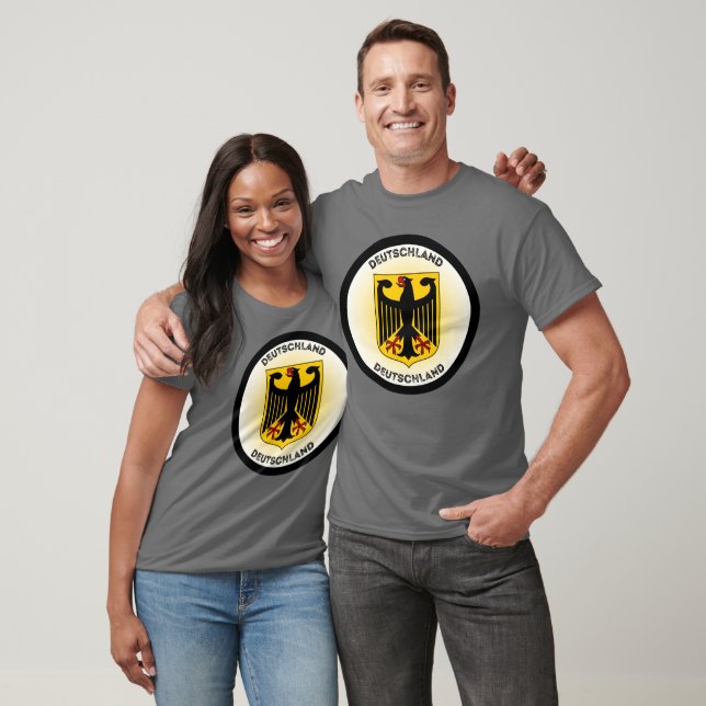 Tysklands statsvapen cirkelform t shirt (Unisex)