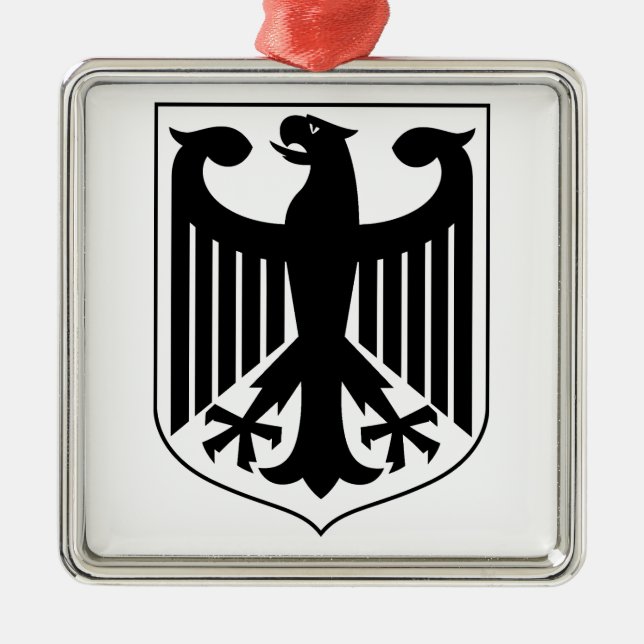 Tysklands statsvapen julgransprydnad metall (Framsidan)