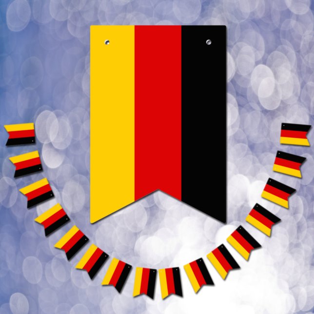 Tysklandsgirlang, bröllopsfestbanner, tyska flagga (Skapare uppladdad)