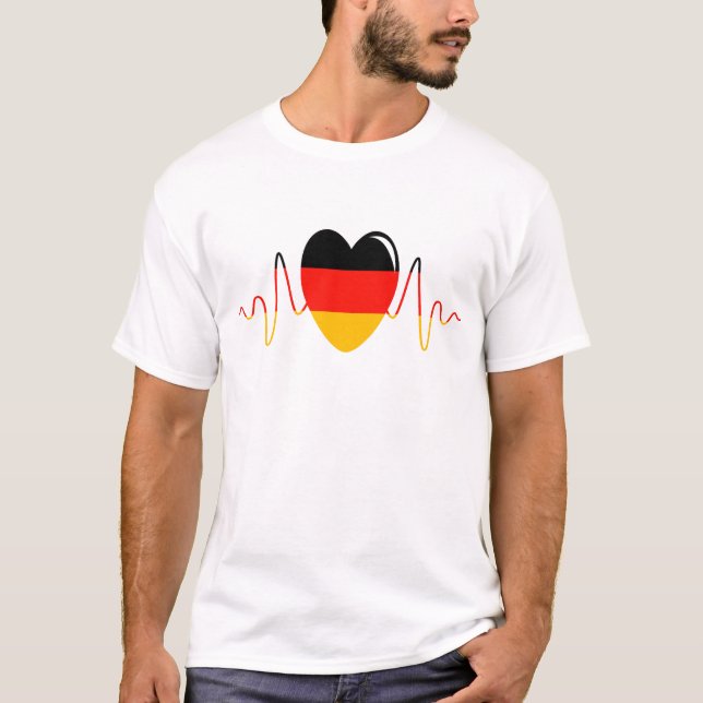 Tysklant hjärta t shirt (Framsida)