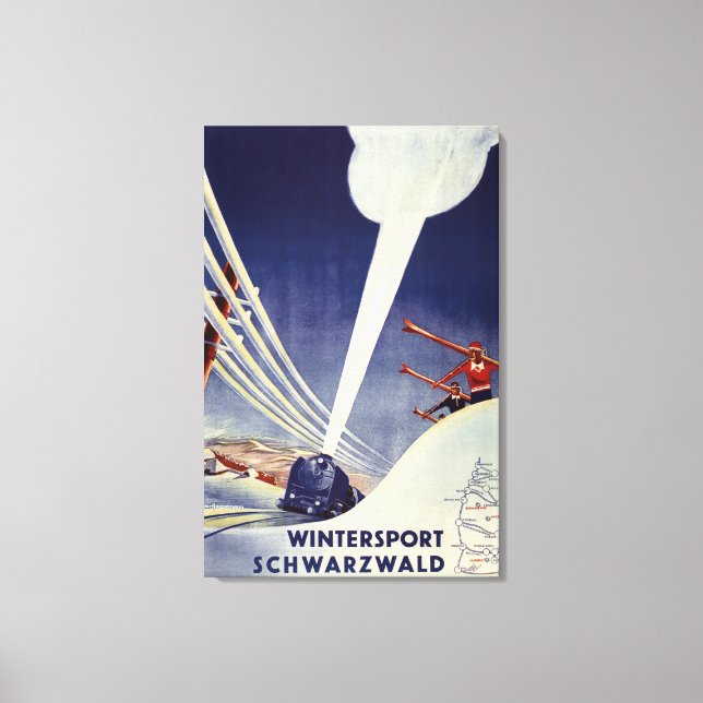 Tysklant - Hoppa in i skogen i Svarta havet Canvastryck (Framsida)