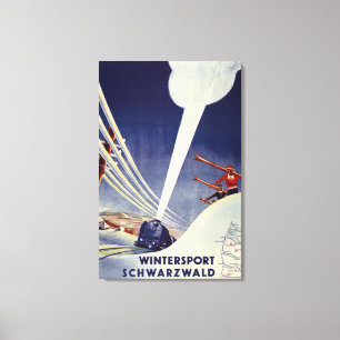 Tysklant - Hoppa in i skogen i Svarta havet Canvastryck