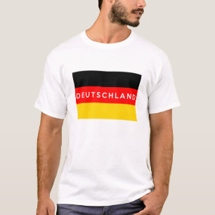 tysklant namn för flaggalanddeutschland text t-shirt