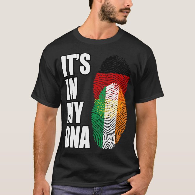 Tysklant och irländskt Mix DNA-kulturarv T Shirt (Framsida)
