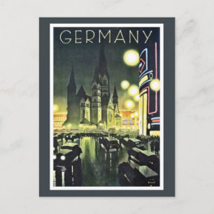 Tysklant rese-annons (Berlin) Vykort