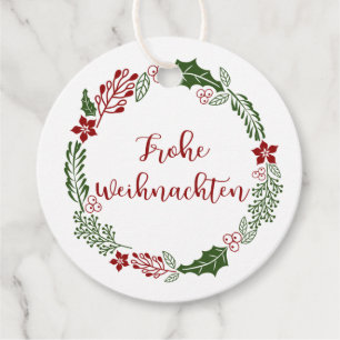 Tysklant tyskt God jul, Anpassningsbar Gåvor Etiketter