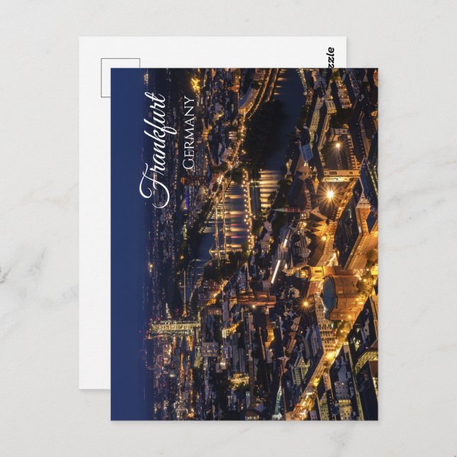 Tysklant vykort för Frankfurt am Main (Fram/baksida)