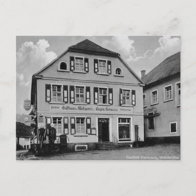 Tysklant vykort för vintage (Framsida)