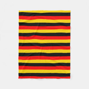 tysks flagga ränder landsymbol röd gul bla fleecefilt