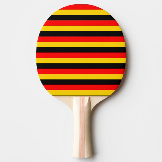tysks flagga ränder landsymbol röd gul bla pingisracket (Framsidan)
