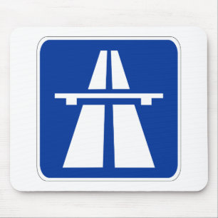 Tyskt autobahn-tecken musmatta